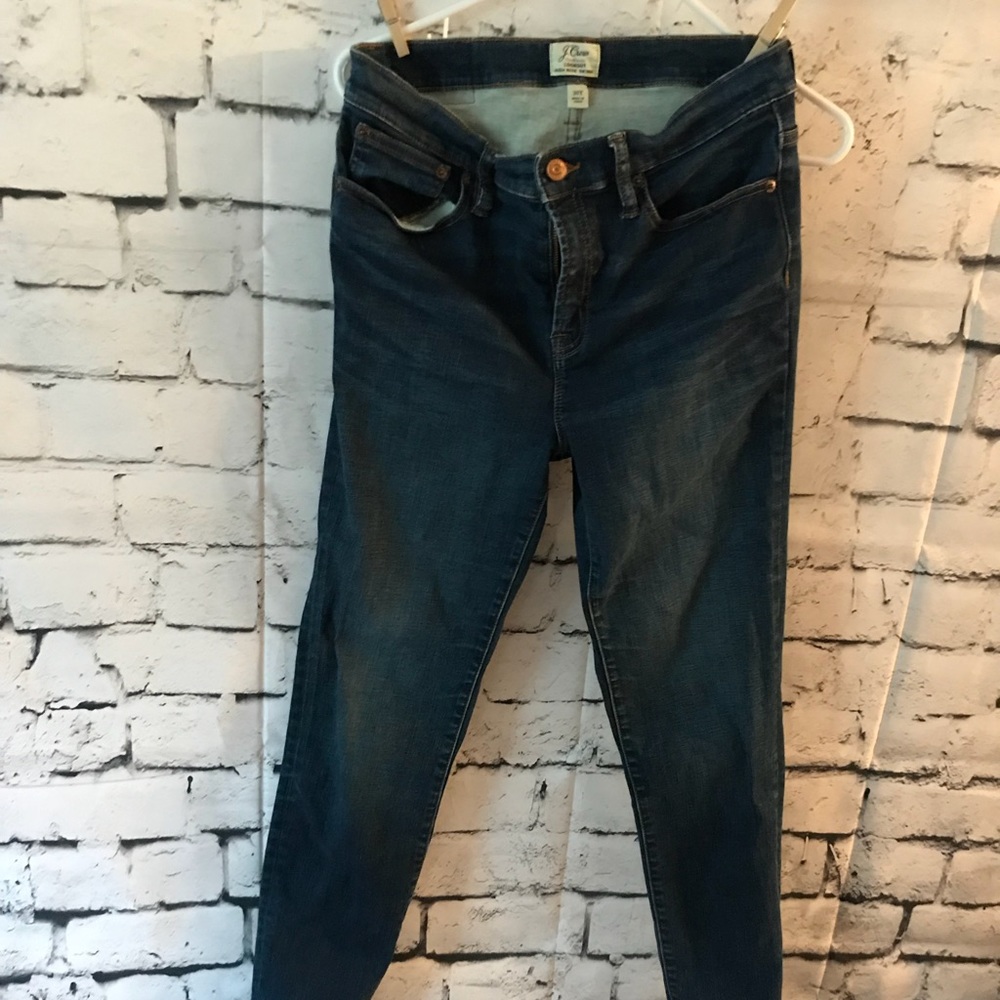 J. Crew, high rise skinny jeans (Tall)